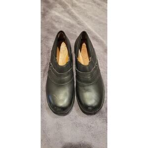 Ariat Safety Clog Oil/Slip Resistant Womens Size 9B Black Leather work slip-on
